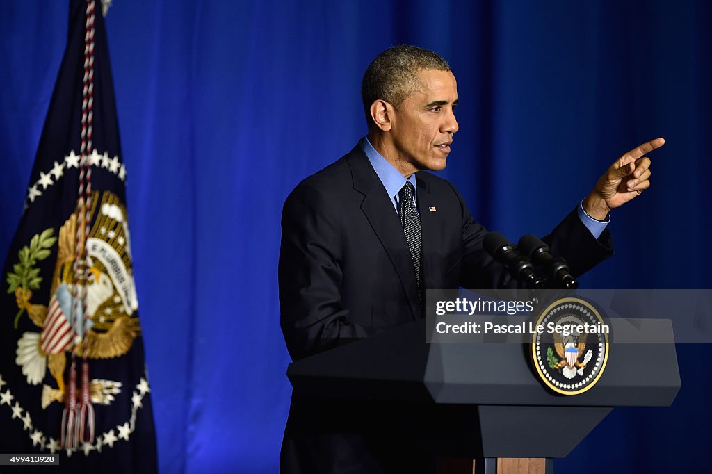 Obama Speaks Before Leaving COP21