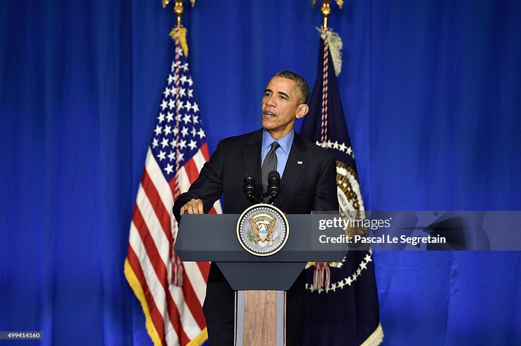 Obama Speaks Before Leaving COP21