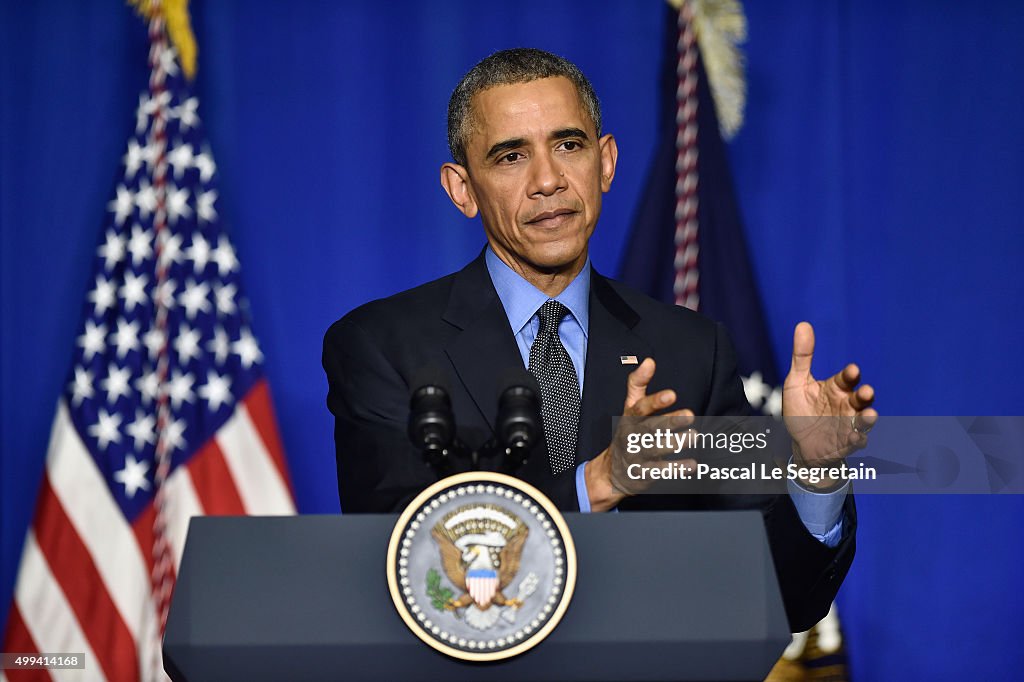 Obama Speaks Before Leaving COP21