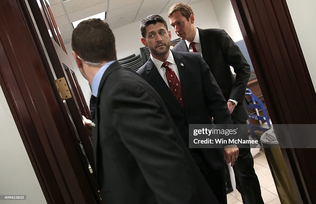 Speaker Paul Ryan And House Leadership Address The Media After Their Weekly Conference Meeting