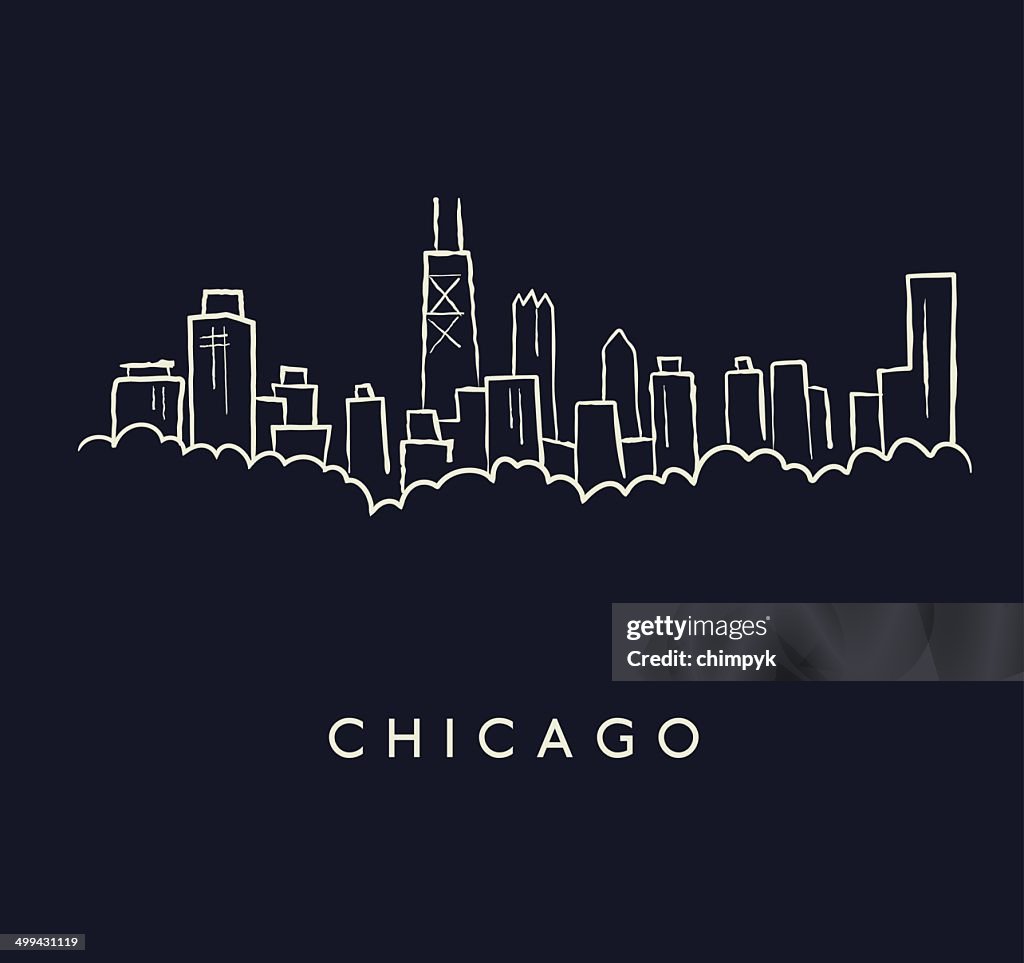 Chicago Skyline Sketch