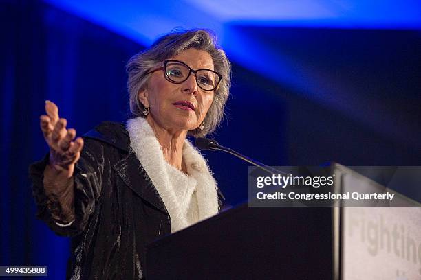 Sen. Barbara Boxer, D-Calif., Democratic Presidential Candidate Hillary Clinton speaks at a Women Senators Endorsement Event for Democratic...