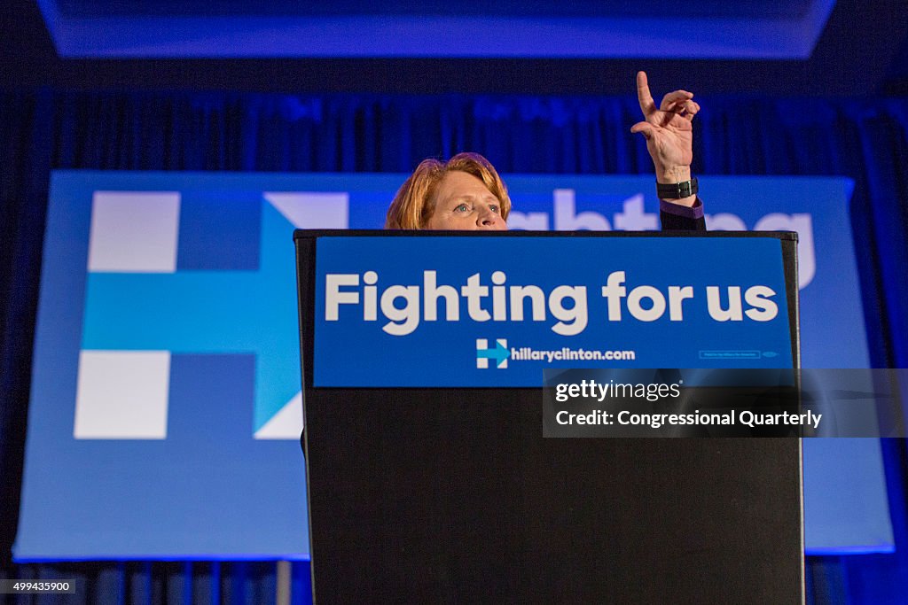 Female Senators Hold A "Women For Hillary" Endorsement Event With Presidential Candidate Hillary Clinton