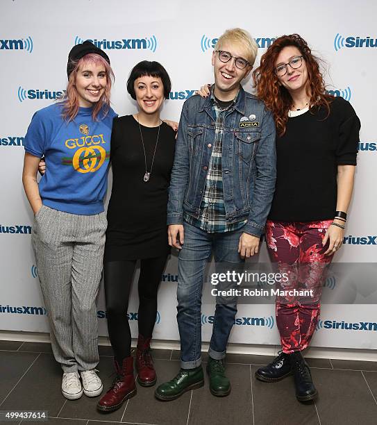 The Secret Someones visit at SiriusXM Studios on December 1, 2015 in New York City.