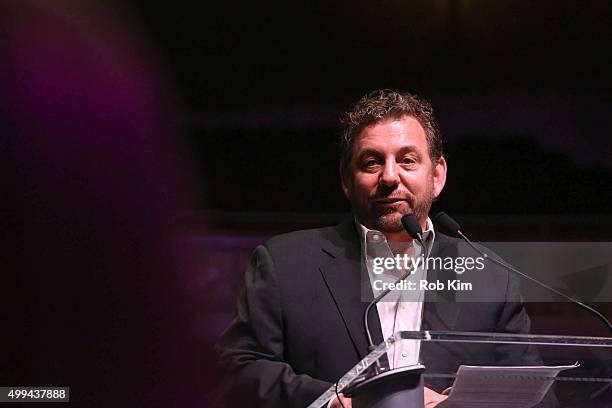 James Dolan attends a Madison Square Garden Company Special Announcement at The Beacon Theatre on December 1, 2015 in New York City. James L. Dolan,...