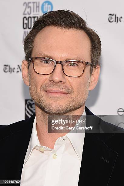 Actor Christian Slater attends the 25th Annual Gotham Independent Film Awards at Cipriani Wall Street on November 30, 2015 in New York City.