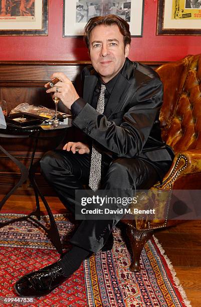 Jonathan Ross attends The Snow Queen Cigar Smoker of the Year Awards Dinner 2015 at Boisdale, Canary Wharf, on December 1, 2015 in London, England.