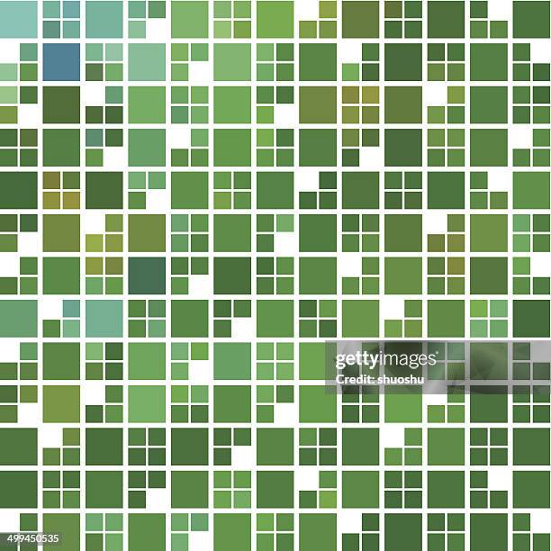 abstract green check pattern background - basket weave background stock illustrations