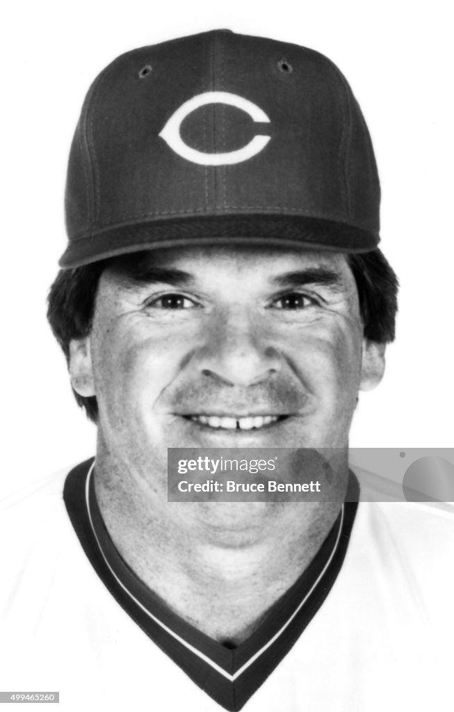 Red Roses Manager Manager Pete Rose of the Cincinnati Reds poses for a portrait in ...