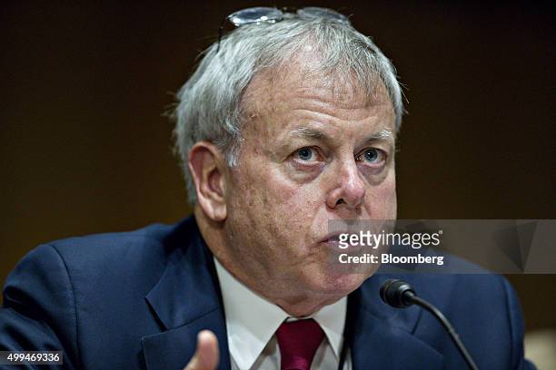 Robert Stack, deputy assistant secretary for international tax affairs at the U.S. Treasury Department, speaks during a Senate Finance Committee...