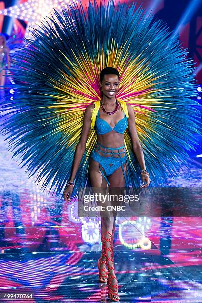 Victoria's Secret Fashion Show -- Pictured: Model Maria Borges walks the runway during the 2015 Victoria's Secret Fashion Show in New York City on...