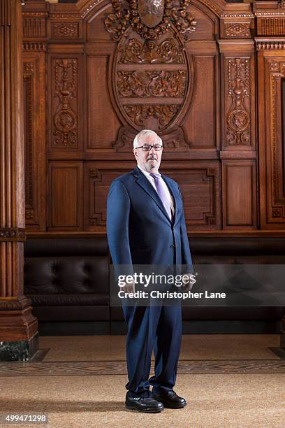 Former Representative for Massachusetts, Barney Frank is photographed for Washingtonian Magazine on January 21, 2015 in New York City. PUBLISHED...