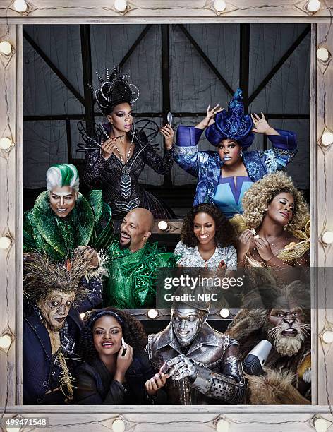 Season: 2015 -- Pictured: bottom row; Elijah Kelley as Scarecrow, Shanice Williams as Dorothy, Ne-Yo as Tin-Man, David Alan Grier as The Cowardly...
