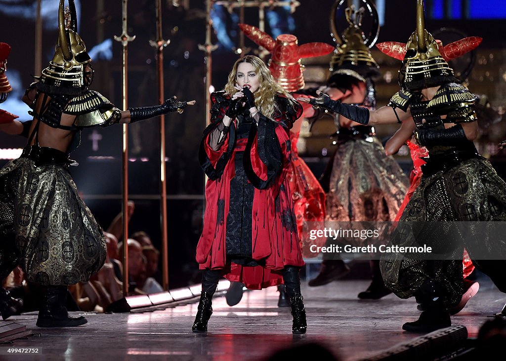 Madonna Performs At The O2 Arena