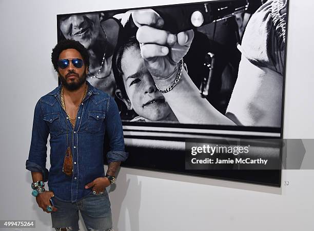 Lenny Kravitz attends Opening of Lenny Kravitz FLASH Photography Exhibition at Miami Design District on December 1, 2015 in Miami, Florida.