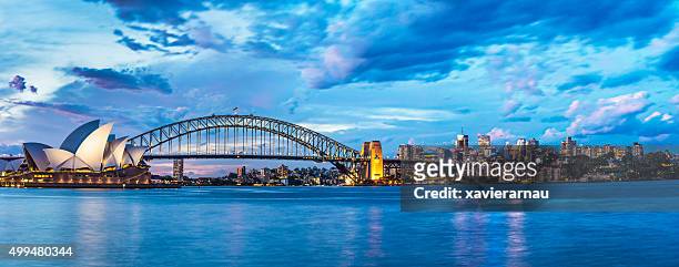 magnifique coucher de soleil de sydney - sydney australia photos et images de collection