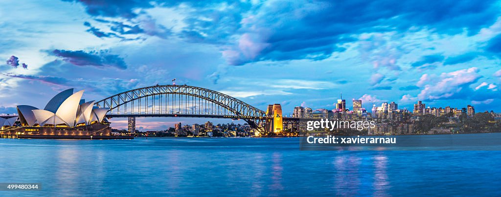 Beautiful sunset in Sydney