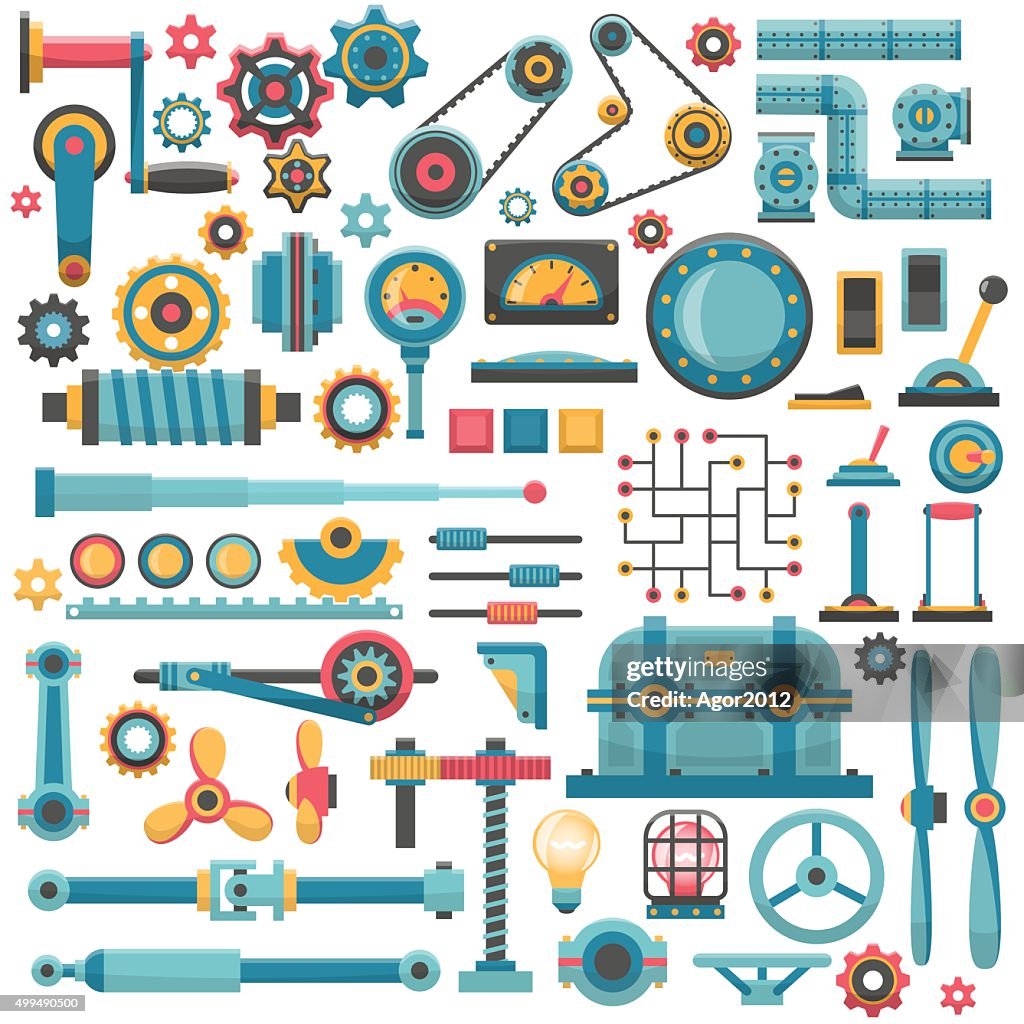 Parts Of Machinery High-Res Vector Graphic - Getty Images