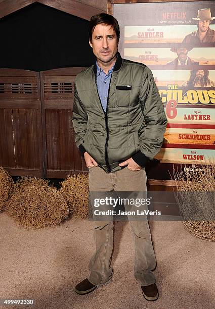 Actor Luke Wilson attends the premiere of "The Ridiculous 6" at AMC Universal City Walk on November 30, 2015 in Universal City, California.