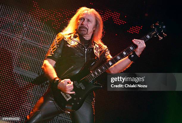 Ian Hill of Judas Priest performs at O2 Academy Brixton on December 1, 2015 in London, England.