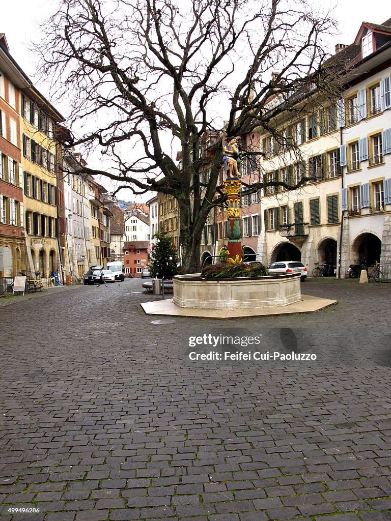 Old town of biel Switzerland