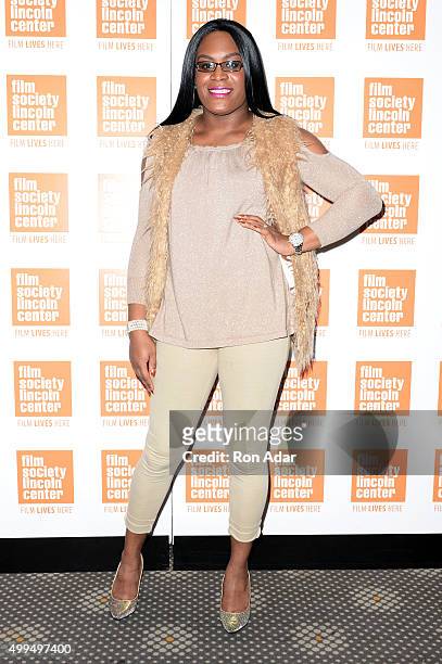 Mya Taylor attends the "Tangerine" New York Screening Hosted By Laverne Cox at Elinor Bunin Munroe Film Center on December 1, 2015 in New York City.