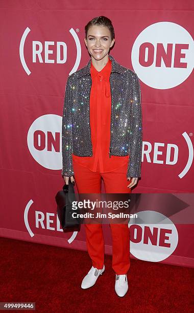 Actress/model Ruby Rose attends the ONE And 's "It Always Seems Impossible Until It Is Done" at Carnegie Hall on December 1, 2015 in New York City.