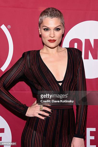 Recording artist Jessie J attends the ONE Campaign and s concert to mark World AIDS Day, celebrate the incredible progress thats been made in the...