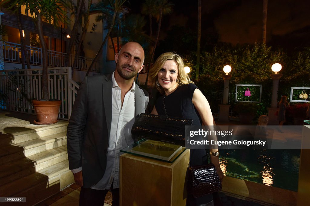 Celebrity Artists John Armleder, Domingo Zapata, Bill Claps, David Noonan And The Lovely Mariella Agois Come Together For An Evening Of Art & Philanthropy At Private Palm Island Home With Miami Designer Yara Bashoor And VIP Guests