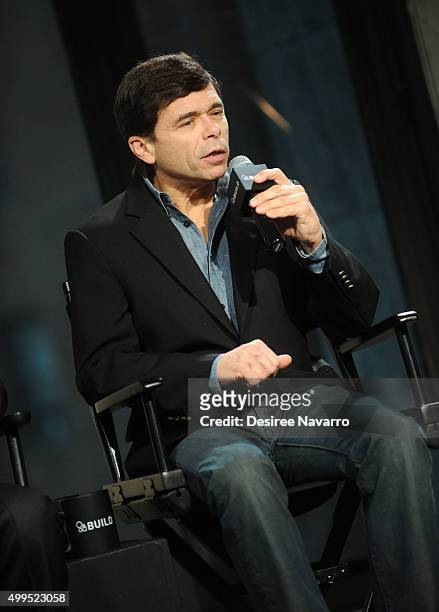 Pulitzer Prize-winning journalist Mike Rezendes attends AOL BUILD Presents: "Spotlight" at AOL Studios In New York on December 1, 2015 in New York...