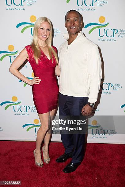 Liza Huber and Mike Woods attends the 6th Annual UCP Of NYC Santa Project Party and auction benefiting United Cerebral Palsy of New York City at The...