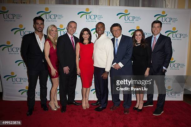 Javier Gomez, Liza Huber, Scott Stanford, Tamsen Fadal, Mike Woods, Irv Gikofsky, Teresa Priolo, and Steve Lacy attends the 6th Annual UCP Of NYC...