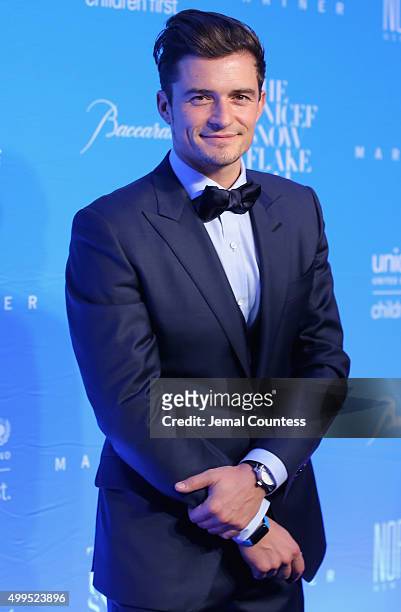 Goodwill Ambassador Honoree: Audrey Hepburn Humanitarian Award Orlando Bloom attends the 11th Annual UNICEF Snowflake Ball Honoring Orlando Bloom,...