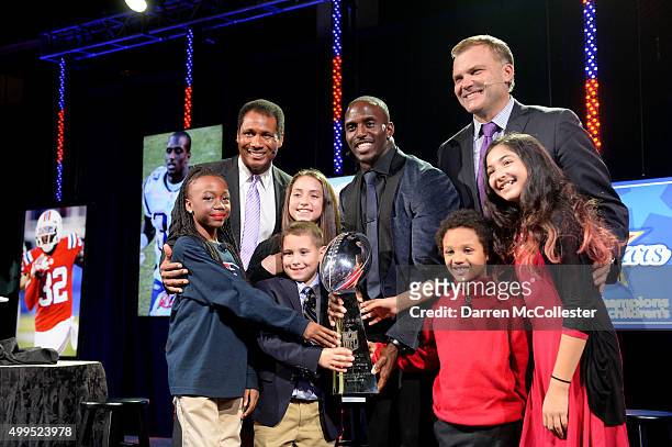 New England Patriots Devin McCourty is honored at Champions For Children's benefitting Boston Children's Hospital at the Seaport World Trade Center...
