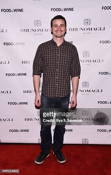 Jason Ritter attends Bruno Magli Presents A Taste Of Italy Co-Hosted By Food & Wine & Scott Conant on December 1, 2015 in New York City.