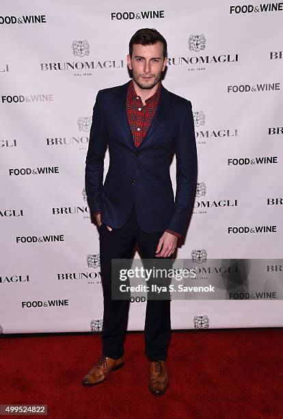 Actor Cameron Moir attends Bruno Magli Presents A Taste Of Italy Co-Hosted By Food & Wine & Scott Conant on December 1, 2015 in New York City.