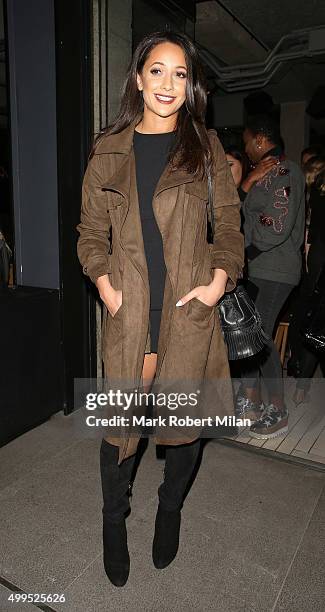 Roxi Nafousi attending the InStyle Project 13 wrap party at Chotto Matte restaurant on December 1, 2015 in London, England.