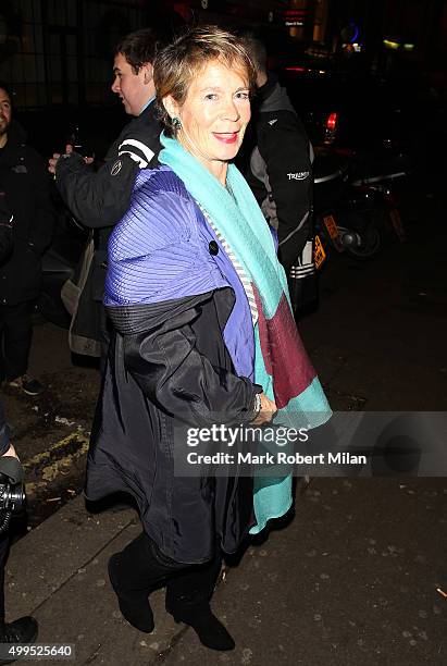 Celia Imrie attending the Absolutely Fabulous film Wrap party at U restaurant on December 1, 2015 in London, England.