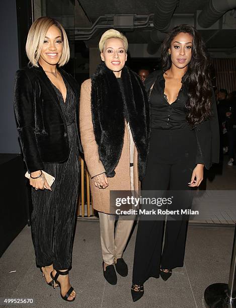 Stooshe attending the InStyle Project 13 wrap party at Chotto Matte restaurant on December 1, 2015 in London, England.