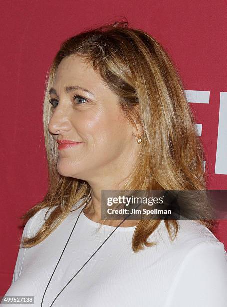 Actress Edie Falco attends the ONE And 's "It Always Seems Impossible Until It Is Done" at Carnegie Hall on December 1, 2015 in New York City.