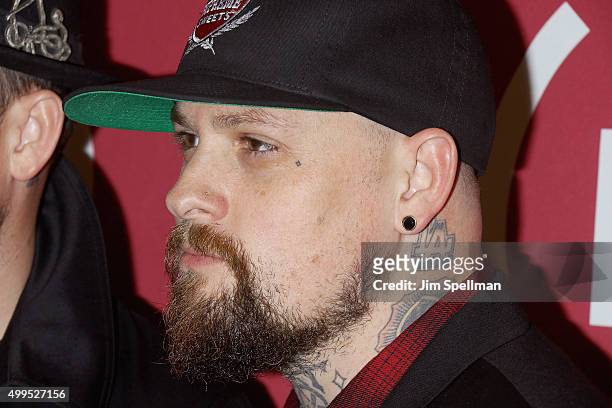 Musician Benji Madden attends the ONE And 's "It Always Seems Impossible Until It Is Done" at Carnegie Hall on December 1, 2015 in New York City.
