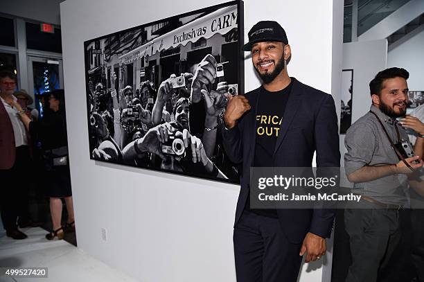 Swizz Beatz attends the Opening of Lenny Kravitz FLASH Photography Exhibition at Miami Design District on December 1, 2015 in Miami, Florida.