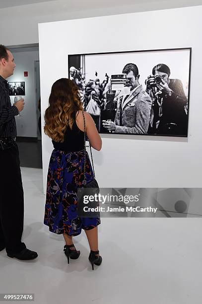 Guests attends the Opening of Lenny Kravitz FLASH Photography Exhibition at Miami Design District on December 1, 2015 in Miami, Florida.