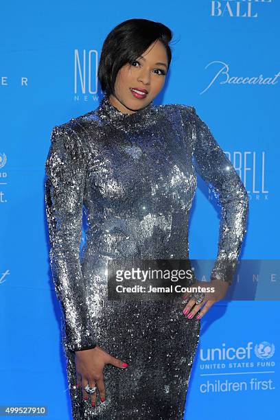 Alicia Quarles attends the 11th Annual UNICEF Snowflake Ball Honoring Orlando Bloom, Mindy Grossman And Edward G. Lloyd at Cipriani, Wall Street on...