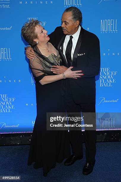 President & CEO, U.S. Fund for UNICEF Caryl Stern and COO & CFO, U.S. Fund for UNICEF Edward G. Lloyd attend the 11th Annual UNICEF Snowflake Ball...