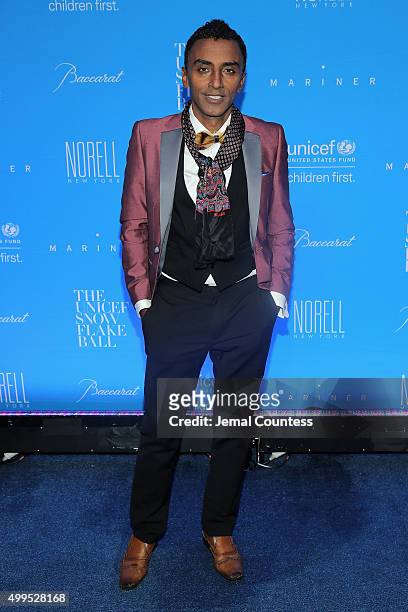 Marcus Samuelsson attends the 11th Annual UNICEF Snowflake Ball Honoring Orlando Bloom, Mindy Grossman And Edward G. Lloyd at Cipriani, Wall Street...