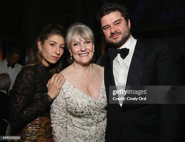 Domitilla Dotti, Christine Oliver, and Luca Dotti attend the 11th Annual UNICEF Snowflake Ball Honoring Orlando Bloom, Mindy Grossman And Edward G....