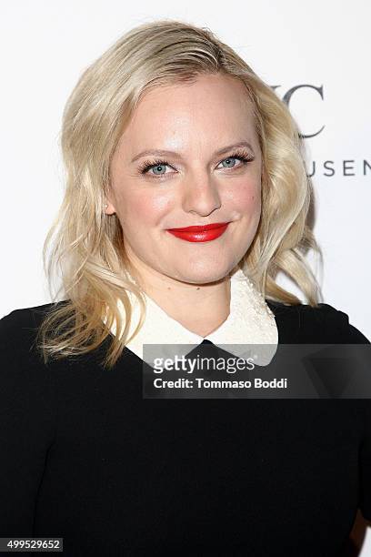 Actress Elisabeth Moss attends the IWC Schaffhausen celebrates Rodeo Drive grand opening held at IWC Shaffhausen on December 1, 2015 in Beverly...