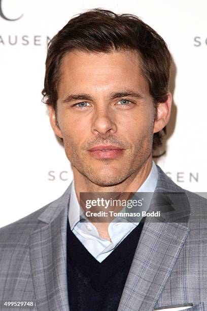 Actor James Marsden attends the IWC Schaffhausen celebrates Rodeo Drive grand opening held at IWC Shaffhausen on December 1, 2015 in Beverly Hills,...