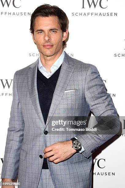 Actor James Marsden attends the IWC Schaffhausen celebrates Rodeo Drive grand opening held at IWC Shaffhausen on December 1, 2015 in Beverly Hills,...